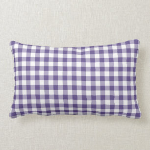 Coussin Rectangle Ultra violet violet En vichy Motif