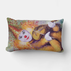 Coussin Rectangle Un clown doux jouant du violon