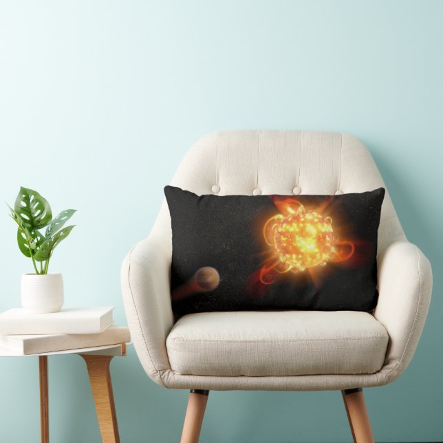 Coussin Rectangle Un jeune nain rouge (Chaise)
