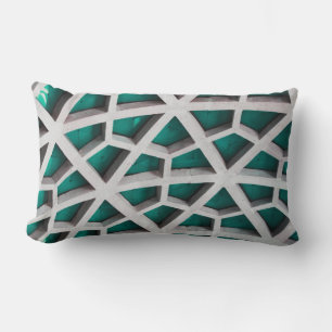 Coussin Rectangle Un maillage de poutres en béton sur un plafond
