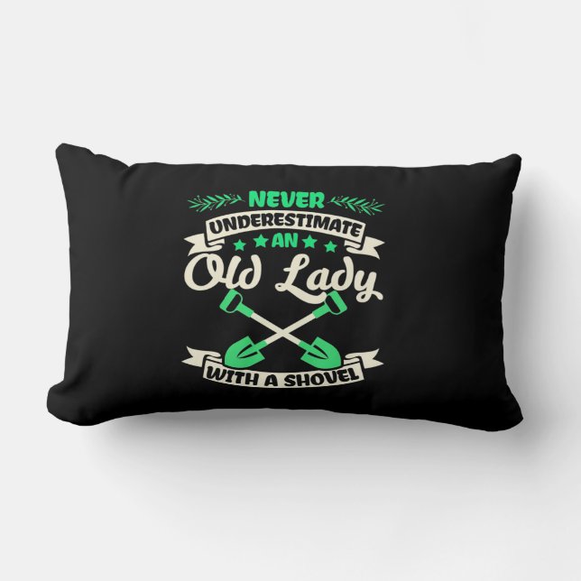 Coussin Rectangle Un Vieux Jardin-Dame Avec Une Chaussure (Recto)