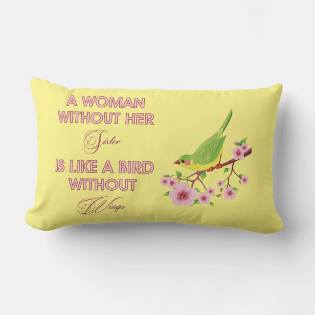 COUSSIN RECTANGLE UNE FEMME AVEC SA SOEUR... (Recto)