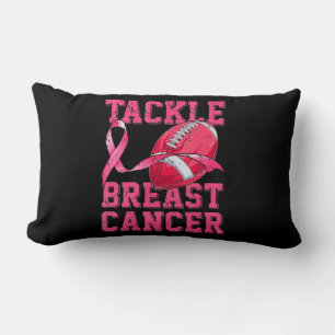 Coussin Rectangle Une Femme Football S'Attaquer Cancer du Sein Sensi
