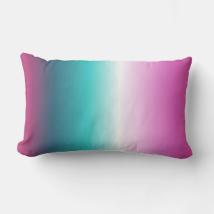 Coussin Rectangle unicorn lavender turquoise ombre turquoise mermaid