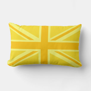 Coussin Rectangle Union Jack jaune vif