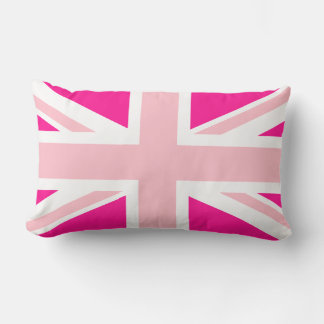 Coussin Rectangle Union Jack Rose Foncé