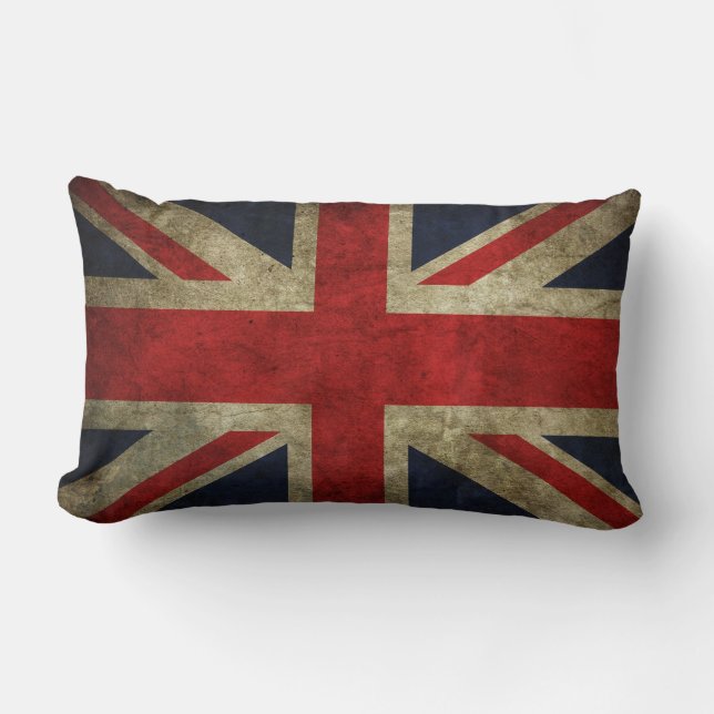 Coussin Rectangle Union Jack vintage (Recto)