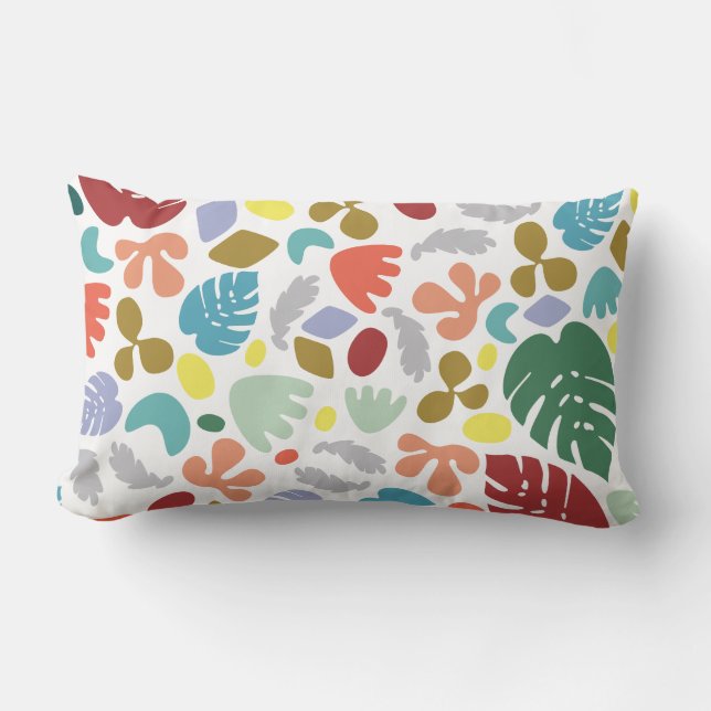 Coussin Rectangle Unique Urban tendance Rouge Vert Orange (Recto)