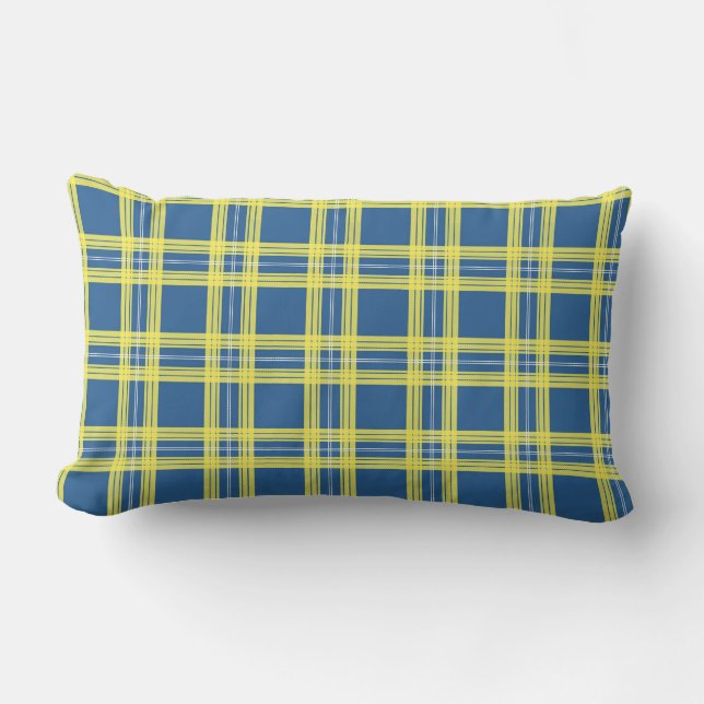 Coussin Rectangle Université du Delaware Tartan (Recto)