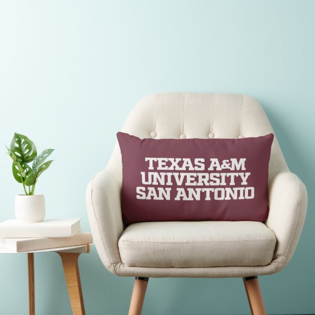 Coussin Rectangle Université Texas A&M de San Antonio (Chaise)