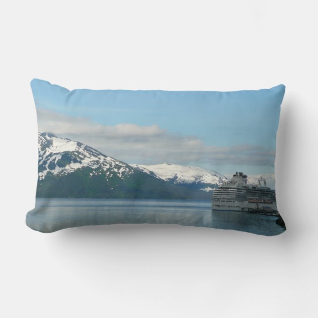 Coussin Rectangle Vacances de croisière en Alaska Photographie de vo (Recto)