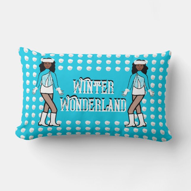 Coussin Rectangle Vacances Jeu d'oreiller Aqua/Blanc (Recto)