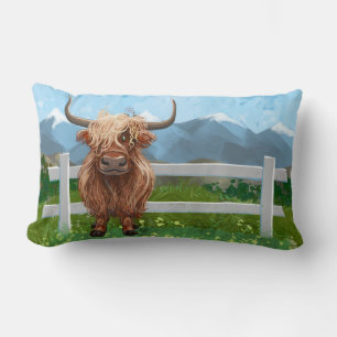 Coussin Rectangle Vache des Hautes Terres