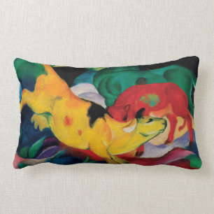 Coussin Rectangle Vache jaune par Franz Marc