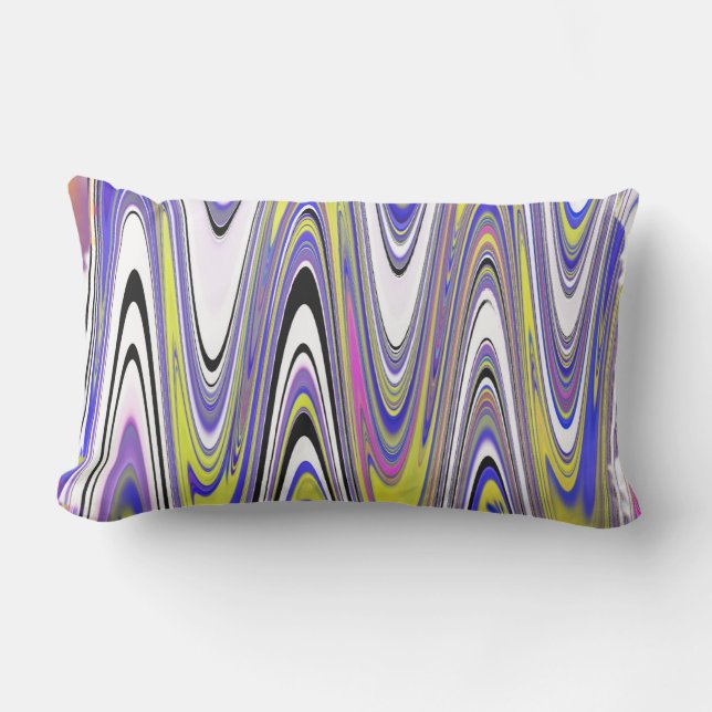 Coussin Rectangle Vagues radio (Recto)
