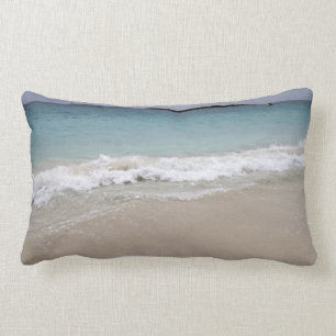 Coussin Rectangle Vagues se brisant sur la plage