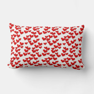 Coussin Rectangle Valentine Coeurs Jeu d'oreiller