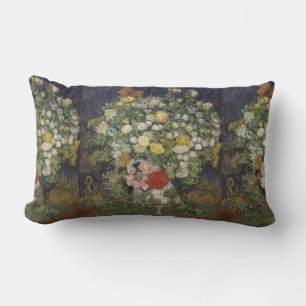 Coussin Rectangle Van Gogh Bouquet Vintage de fleurs dans un vase