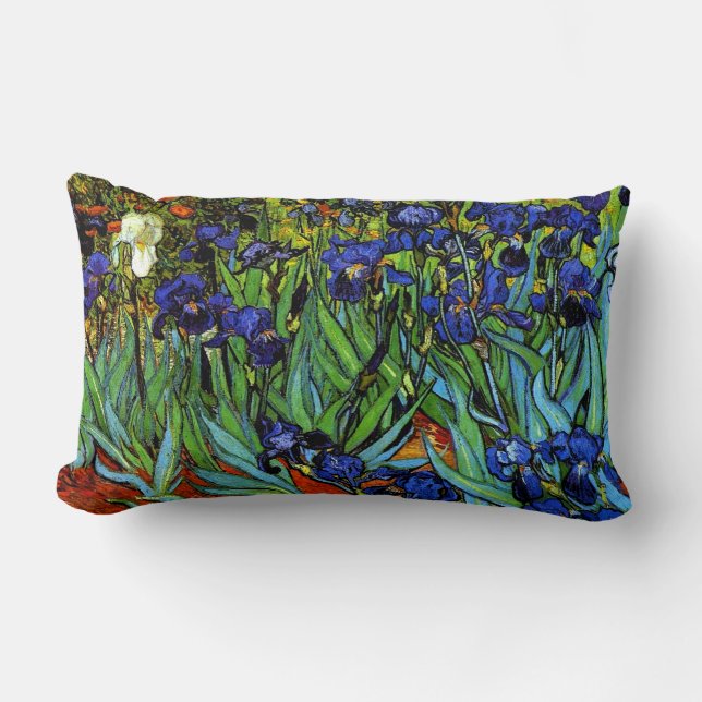Coussin Rectangle Van Gogh - Irises, belle peinture (Recto)