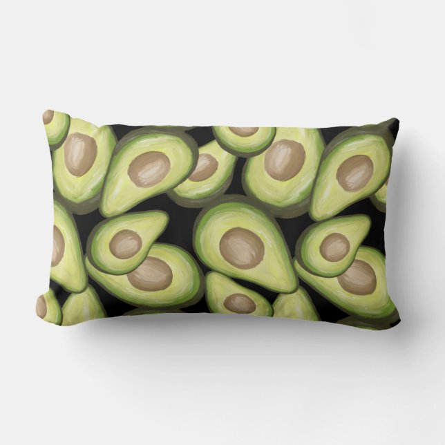 Coussin Rectangle Végétal Cuit Gourmet Avacados (Recto)