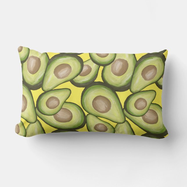 Coussin Rectangle Végétal Cuit Gourmet Avacados (Recto)