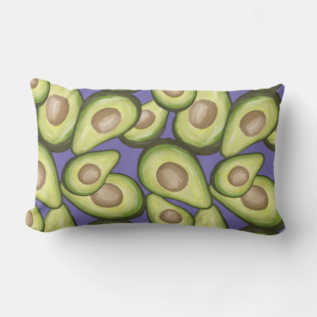 Coussin Rectangle Végétal Cuit Gourmet Avacados (Recto)