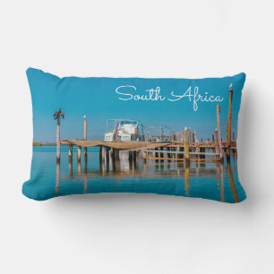 Coussin Rectangle Vélodrif côtier Afrique du Sud Paysage Bateau Bird