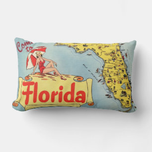 Coussin Rectangle Venez en Floride