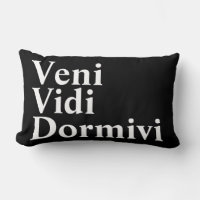 Veni Vidi Dormivi Je suis venu j'ai vu que j'ai do