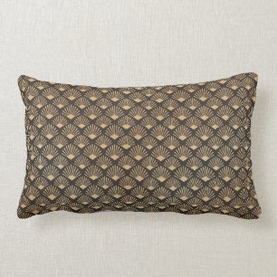 Coussin Rectangle Ventilateur Art déco Gatsby Motif Luxe Accent