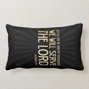Coussin Rectangle Vers scriptural chrétien de bible - 24h15 de