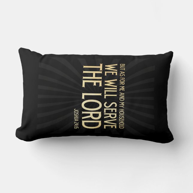 Coussin Rectangle Vers scriptural chrétien de bible - 24h15 de (Recto)