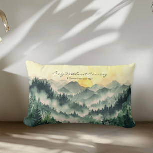 Coussin Rectangle Verset biblique édifiant 1 Thessaloniciens 5:17 Na