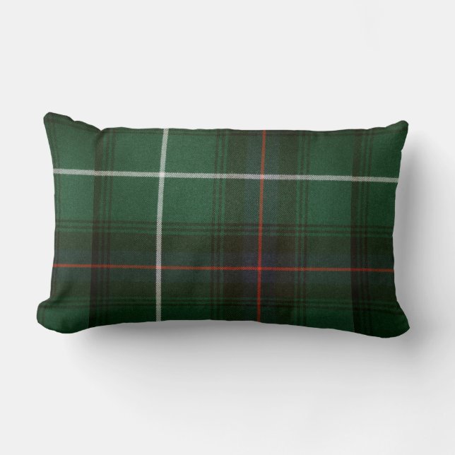Coussin Rectangle Vert classique et rouge (Recto)