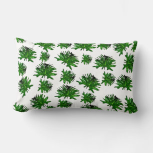 Coussin Rectangle Vert Dracaena Fern Feuilles, Lumbar Cushion