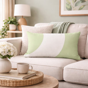 Coussin Rectangle Vert et blanc magnifique