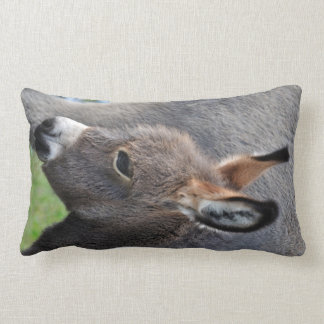 Coussin Rectangle Verticale de portrait de poulain d'âne