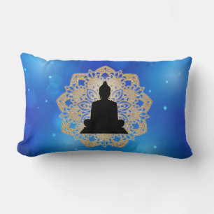 Coussin Rectangle Vesak Day Bouddha et Mandala Vaisakha Purnima