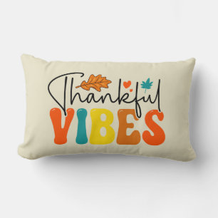 Coussin Rectangle Vibes de remerciement Automne Thanksgiving
