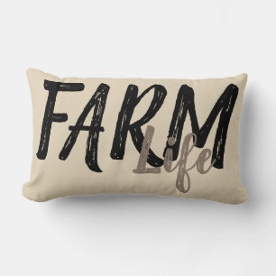 COUSSIN RECTANGLE VIE À LA FERME  