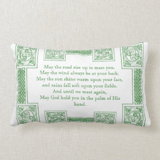 Coussin Rectangle Vieille bénédiction irlandaise dans les noeuds