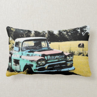 Coussin Rectangle Vieux camion rouillé