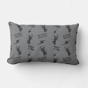 Coussin Rectangle Vieux Punks Ne Meurent Jamais Skeleton Rock Sur Go