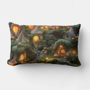 Coussin Rectangle Village de Gnome