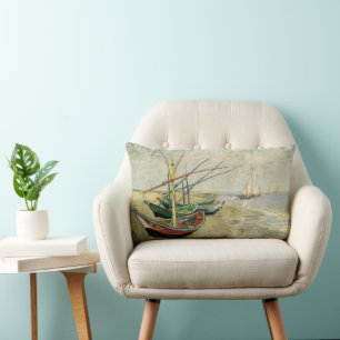 Coussin Rectangle Vincent van Gogh - Bateaux de pêche sur la plage