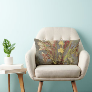 Coussin Rectangle Vincent van Gogh - Nature morte Vase avec Glaïeuls