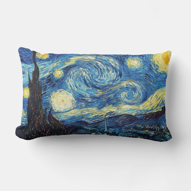 Coussin Rectangle Vincent van Gogh - nuit étoilée (Recto)