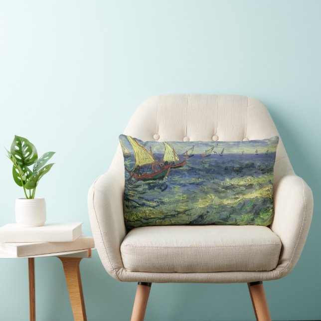 Coussin Rectangle Vincent van Gogh - Paysage marin à Saintes Maries (Chaise)