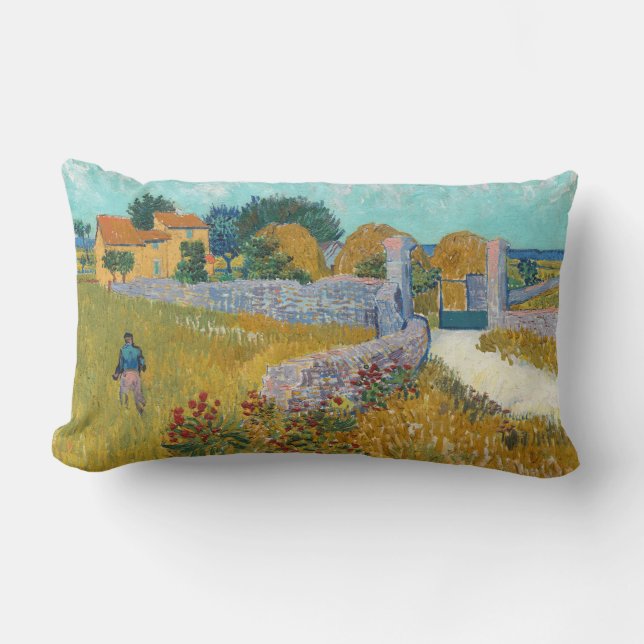 Coussin Rectangle Vincent Van Gogh Vintage Farmhouse (Recto)