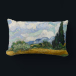 Coussin Rectangle Vincent Van Gogh Wheat Field With Cypresses<br><div class="desc">Vincent Van Gogh Champ de blé avec Cyprès Art fin Un champ de roues avec Cyprès (parfois appelé Un Cornfield avec Cyprès) est l'une des trois peintures à l'huile similaires de 1889 par Vincent van Gogh, dans le cadre de sa série de champs de blé. Tous furent exécutés à l'asile...</div>